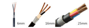 16mm 3 core swa cable price for sale