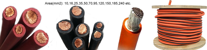 Tipos de cables de goma de PVC flexible de 70 mm