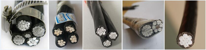 cabo elétrico abc de alumínio xlpe 3 core 4 core 16mm para venda