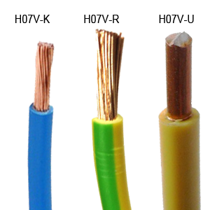 h05v-k-u-r house electrical cable and h07v-k u r cable